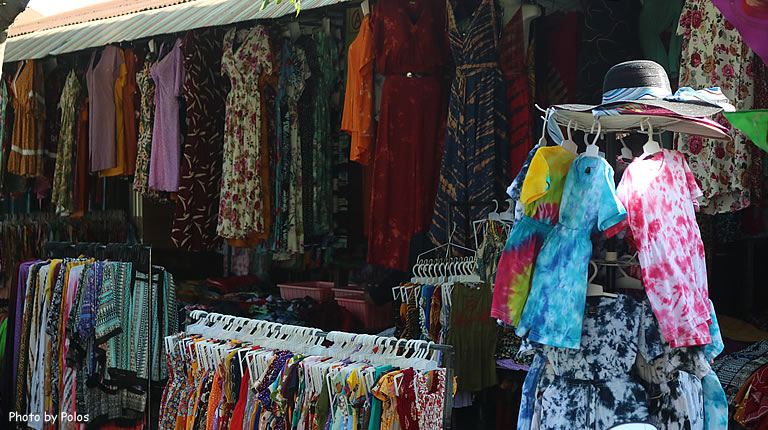 Sukawati Souvenirs Market Clothes Stall